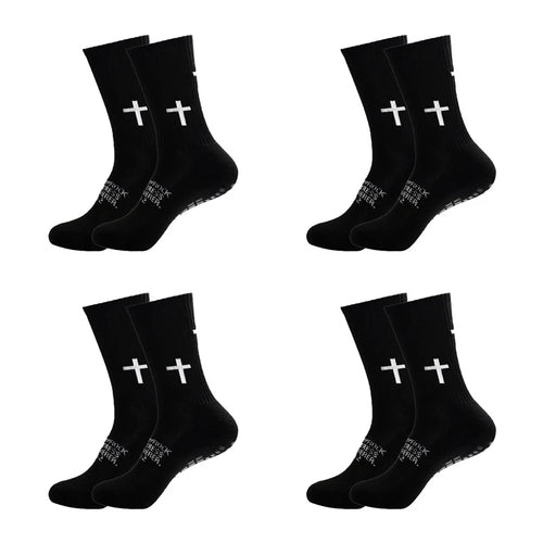 4 Pairs Non-Slip Football Socks Men Women Sports Socks Silicone Bottom Soccer Outdoor Sport Running Cycling Grip Socks